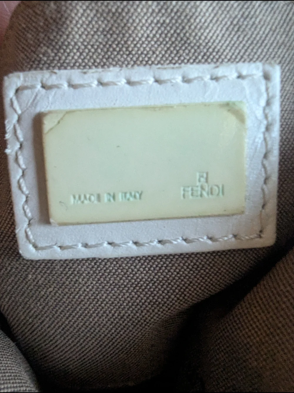 Fendi Beige and White Mini Satchel Bag - Picture 2 of 13